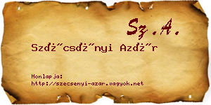Szécsényi Azár névjegykártya